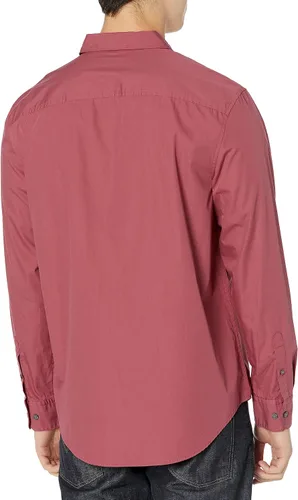 Vista 2 de Calvin Klein Camisa fácil con botones y bolsillo sólido para hombre