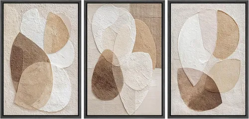 Vista 65 de MUDECOR Lienzo enmarcado para pared, juego de arte de acuarela pastel, bosque de pinos, naturaleza silvestre, ilustraciones modernas, decorativas