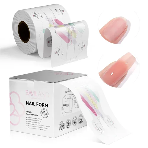 Vista 9 de Saviland Kit de iniciación de uñas acrílicas: polvo y líquido acrílico rosa claro nude, cepillo, limas, formularios, uñas a presión, juego