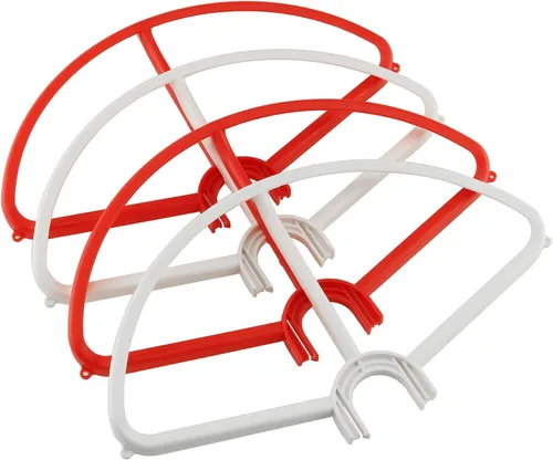 Vista 4 de DGZZI Protector de hélice para Phantom 3, color rojo y blanco