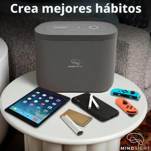 Vista 3 de Mindsight Timed Lock Box Plus Se adapta a tabletas pequeñas (iPad Mini), teléfonos (10+) y más Ideal para escuelas y familias Ayuda a reducir