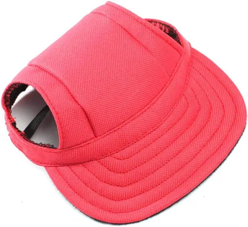Vista 11 de Sombrero deportivo para perros, sombrero de lona para mascotas, sombrero de tela Oxford de béisbol deportivo con agujeros para las orejas