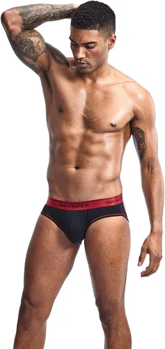 Vista 5 de SKYSPER Suspensorio de malla transpirable para hombre, 2 piezas, 3 piezas, 4 piezas, ropa interior masculina, partidarios atléticos para hombres