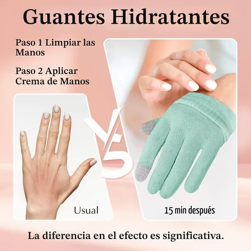 Vista 2 de Evridwear Guantes de algodón hidratantes con pantalla táctil para manos secas, para SPA, cuidado de manos con eccema, guantes hidratantes