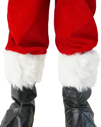 Vista 6 de OVOV 11 piezas completo de Papá Noel disfraz de Navidad para fiesta de Navidad cosplay