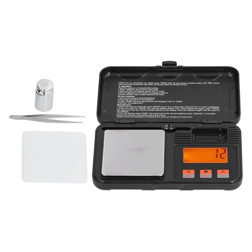 Vista 5 de Báscula de joyería de 7.05 oz/0.00 oz precisa y portátil 6 modos de unidades Mini escala con pantalla LCD