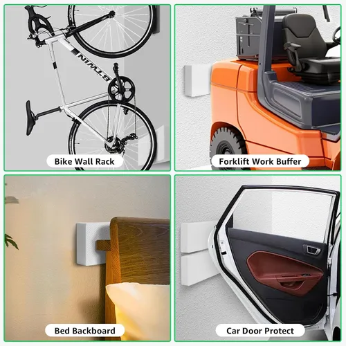 Vista 7 de Protector de Pared de Garaje, Paquete de 2 Amortiguadores de Espuma EVA Gruesa para Puertas de Automóvil, Impermeable e Ignífugo Protector de Pared
