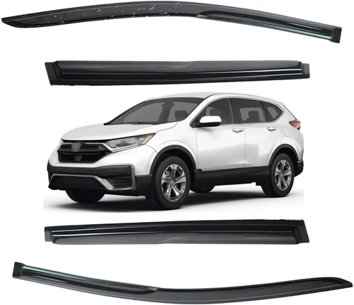 Vista 192 de Viseras para ventanas para Mazda 3 Sedán 4 puertas 2004 2005 2006 2007 2008 2009 estilo JDM Mugen, deflector de viento, protector solar y de lluvia