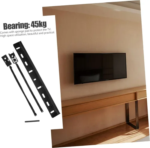 Vista 7 de Soporte de TV sin perno prisionero Soporte de pared para TV Sin taladro en forma de L mecánico robusto