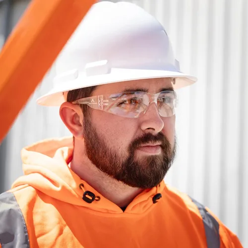 Vista 6 de Gafas de seguridad – ANSI Z87+ Clasificación UV Gafas de protección ocular para construcción, fabricación, resistente a los arañazos