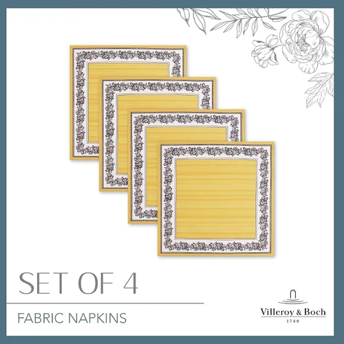 Vista 10 de Villeroy and Boch Audun - Manteles individuales reversibles de tela de algodón estampados, 14 x 20 pulgadas, juego de 4 Multicolor