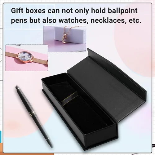 Vista 3 de Olutacot 21 Piezas Cajas de Regalo para Bolígrafos Vacías Caja de Regalo para Bolígrafo Negro con Cojín Caja de Exhibición para Bolígrafos y Joyas