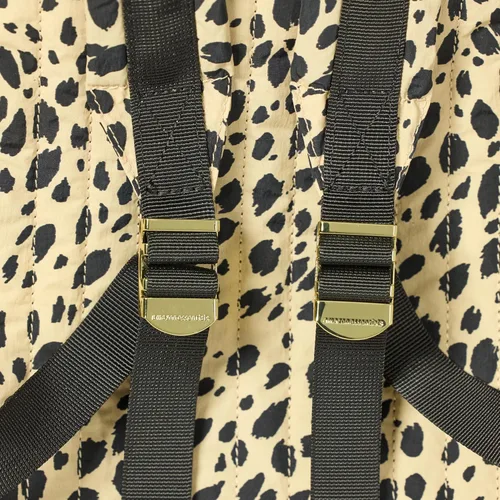 Vista 4 de Tienda Essentials Mochila escolar unisex de nailon para niños, leopardo beige, talla única