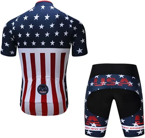 Vista 2 de Shenshan - Conjunto de camiseta de ciclismo de manga corta para hombre