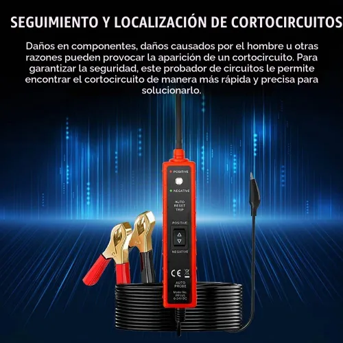 Vista 4 de Probador de sonda de circuito de alimentación con protección contra sobrecarga y activación de componentes, probador de cortocircuito