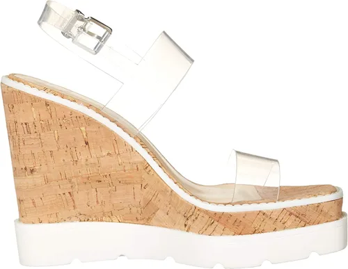 Vista 6 de Jessica Simpson Maede - Sandalias de cuña para mujer, Claro