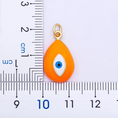 Vista 3 de Collar con colgante de oro de Buda, collar con dije de hip hop, micro pavé, esmalte geométrico de pavo azul mal de ojo, collar de cadena
