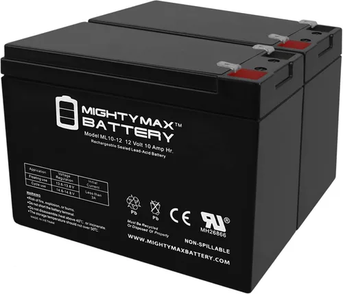 Vista 8 de Mighty Max Battery ML10-12 - Batería de repuesto SLA AGM de 12V 10AH compatible con Power Patrol SLA1097