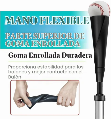 Vista 5 de Zdgao Batting Tee for Baseball/Softball, Adjustable Height 25" to 37