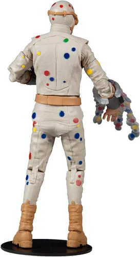 Vista 5 de McFarlane Toys DC Multiverse Polka Dot Man (The Suicide Squad) Figura de acción de 7 pulgadas con pieza de tiburón rey Build-A y accesorios