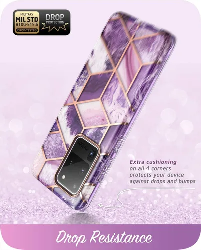 Vista 5 de i-Blason Cosmo Series - Funda para Samsung Galaxy S20 Ultra 5G (versión 2020), funda protectora delgada y elegante sin protector de pantalla