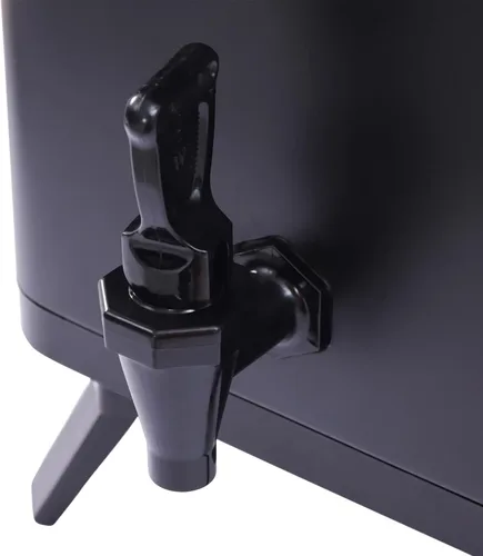 Vista 4 de Dispensador de bebidas aislado de 12 L, dispensador de bebidas frías y calientes de acero inoxidable de 3.2 galones, retención térmica 24 horas