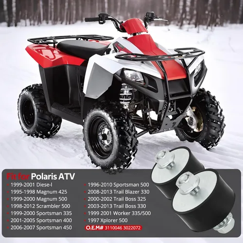 Vista 2 de JAVIK Soporte de motor para Polaris Sportsman 335 400 450 500 1996-2010 Scrambler 500 Magnum 425 500 Trail Boss 325 330 Trail Blazer 330 (2 piezas)