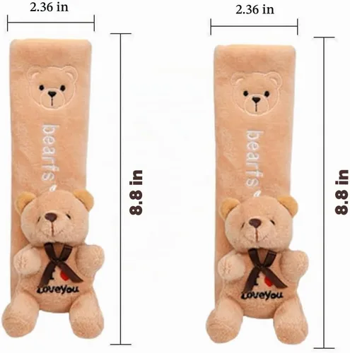 Vista 7 de ZOSTLAND 2 fundas para cinturón de seguridad de automóvil, almohadillas suaves para correa de seguridad automática, funda de cinturón de seguridad 2