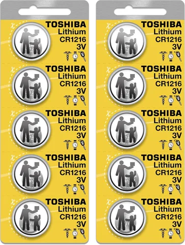 Vista 10 de Toshiba CR1216 - Paquete de ampolla resistente a los niños (2 baterías)