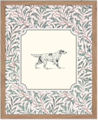 Vista 45 de Poster Master Póster Vintage de Cocker Spaniel Inglés - Impronta Retro de Perro - Arte Floral - Arte de Cachorros - Arte para Amantes de Animales