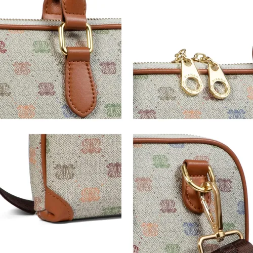 Vista 7 de Maletín para laptop, para hombres y mujeres, bolsa de hombro tipo mensajero, bolsa cruzada de viaje, bolsa de negocios para laptop de 15 pulgadas