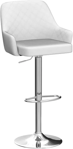 Vista 5 de VECELO Juego de 2 taburetes de bar ajustables, taburetes de altura de barra para encimera de cocina
