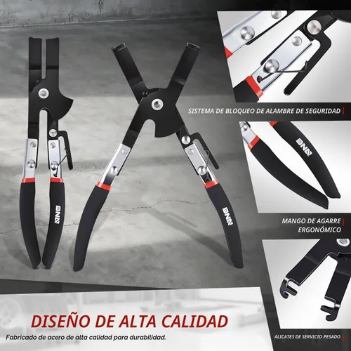 Vista 5 de Juego de compresor de anillo de pistón de motor DNA MOTORING con alicates de compresión y 7 anillos de pistón (2-7/8" - 4-5/8") - para kit