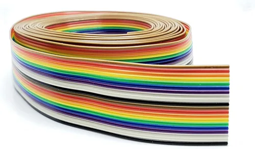 Vista 10 de Pc Accessories - Connectors Pro 4P 20 pies IDC 20' Color Arcoiris Cable de cinta plano para conectores de paso de 0.100 in (4P-20FT)