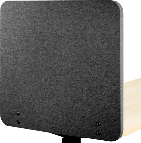 Vista 13 de VIVO Sistema de panel de privacidad de 71 x 24 pulgadas, divisor de escritorio de cubículo absorbente de sonido, división acústica, 2 paneles, gris