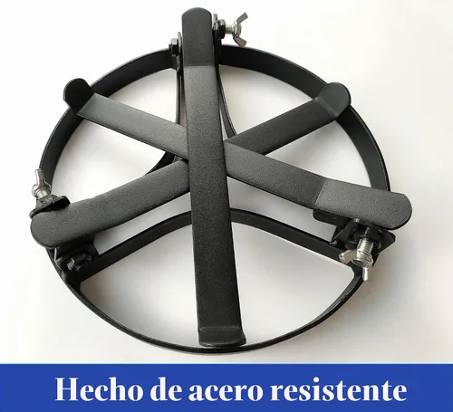 Vista 2 de Trípode de fogata, trípode de camping para cocinar. Soporte de trípode con bloqueo de patas mejorado para trípode de horno holandés. Equipo