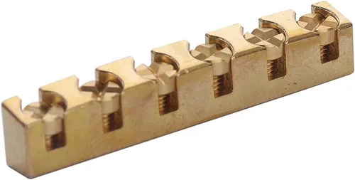 Vista 8 de Tuerca de guitarra de 1.654 in - Tuercas de latón ajustable en altura para Strat Tele ST TL Guitar Gold