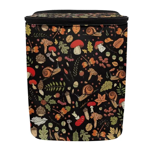 Vista 12 de Renewold Bote de basura para automóvil, con estampado de tigre y animales, ajustable, portátil, con tapa, para SUV, camioneta, sedán, camión, bolsa