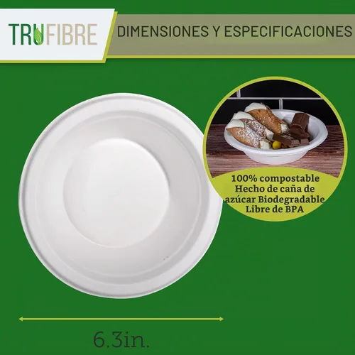 Vista 4 de Cuencos de sopa desechables para comida caliente, cuencos