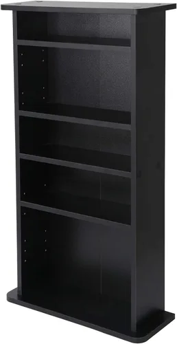 Vista 9 de Nova Microdermabrasion Estantería ajustable de 5 niveles para almacenamiento de DVD, CD, organizador de almacenamiento de medios, para CD, libros