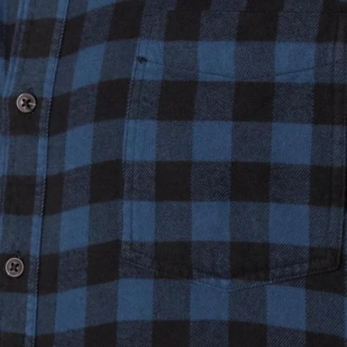 Vista 7 de Amazon Essentials Camisas de franela de manga larga para hombre, corte ajustado, a cuadros con botones