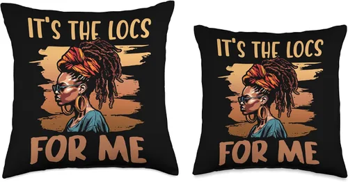 Vista 3 de Locs Afro Dreadlocks Love Natural Beauty Hair It's the Locs for Me Afro Hair - Almohada negra americana africana, 16 x 16 pulgadas, multicolor