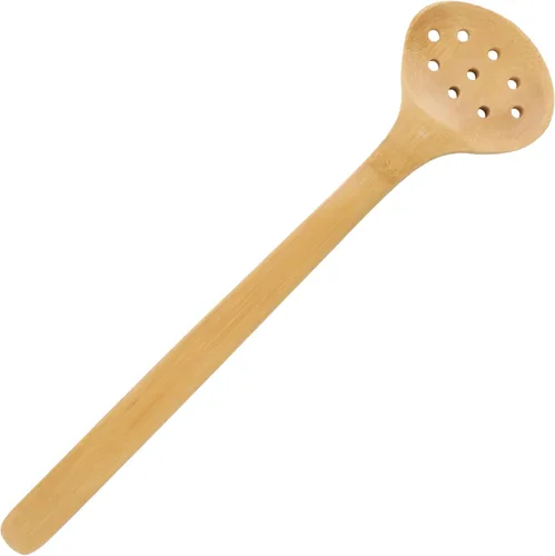 Vista 8 de BambooMN Juego de utensilios de bambú orgánico, espátula, cuchara, pinzas - 8 piezas