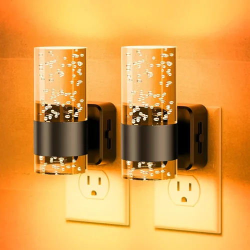 Vista 17 de JandCase Luz nocturna, luces nocturnas automáticas enchufables a la pared, luz nocturna LED regulable con brillo ajustable, luces nocturnas