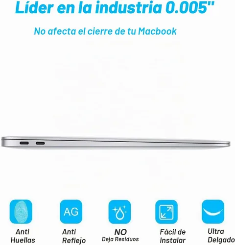 Vista 6 de F FORITO Paquete de 2 protectores de pantalla antirreflejos para laptop compatibles con MacBook Air 13 2018-2020 con Touch ID versión A1932 A2179