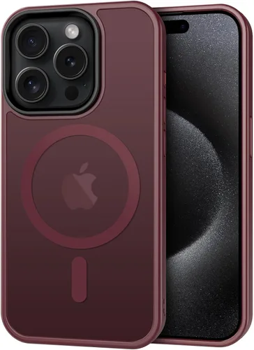 Vista 80 de CACOE Funda magnética para iPhone 12 y iPhone 12 Pro de 6.1 pulgadas - Compatible con MagSafe y soporte magnético para teléfono en el automóvil,