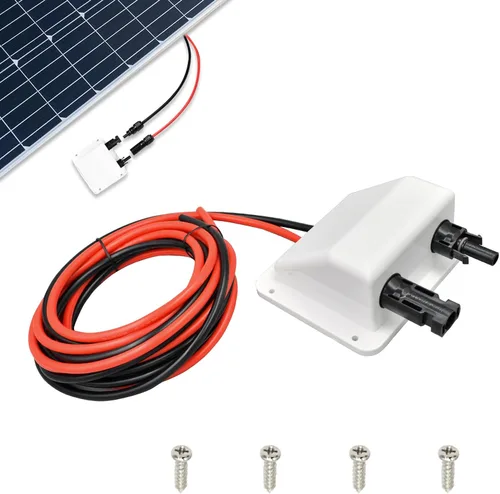 Vista 13 de Glándula de entrada de cable solar Slocable, carcasa de entrada de doble cable IP68 resistente a los rayos UV para proyecto solar en RV, barco