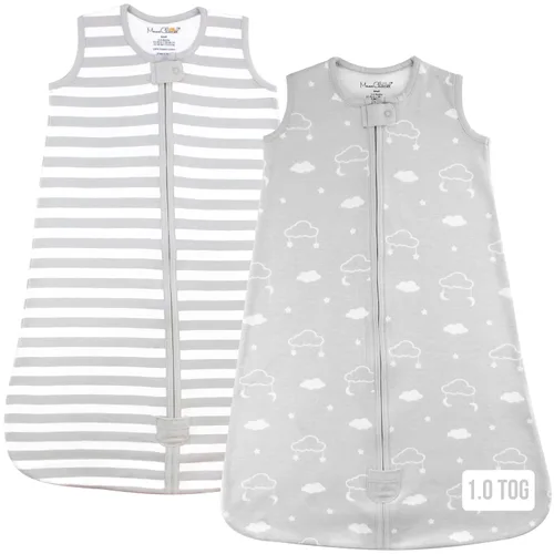 Vista 44 de Mama Cheetah Saco de dormir para bebé de 0.5 TOG, Manta portátil de algodón orgánico para bebé con cremallera bidireccional, Saco de dormir