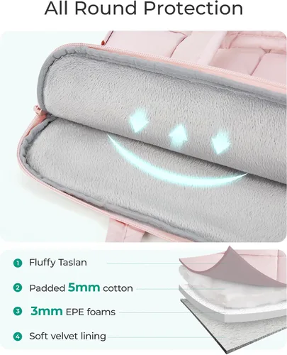 Vista 5 de BAGSMART Funda protectora tipo sleeve para laptop