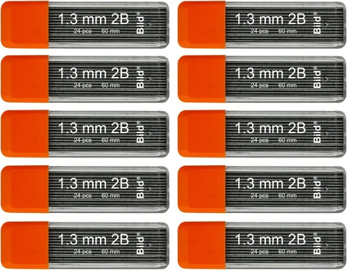 Vista 5 de Bild Premium 1250 recargas de mina de 0.3 mm HB para lápiz mecánico (HB Mega, 0.3 mm)